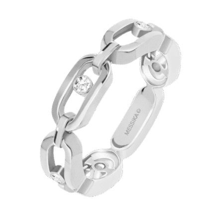 Messika Move Uno Multi Link White Gold Diamond Ring